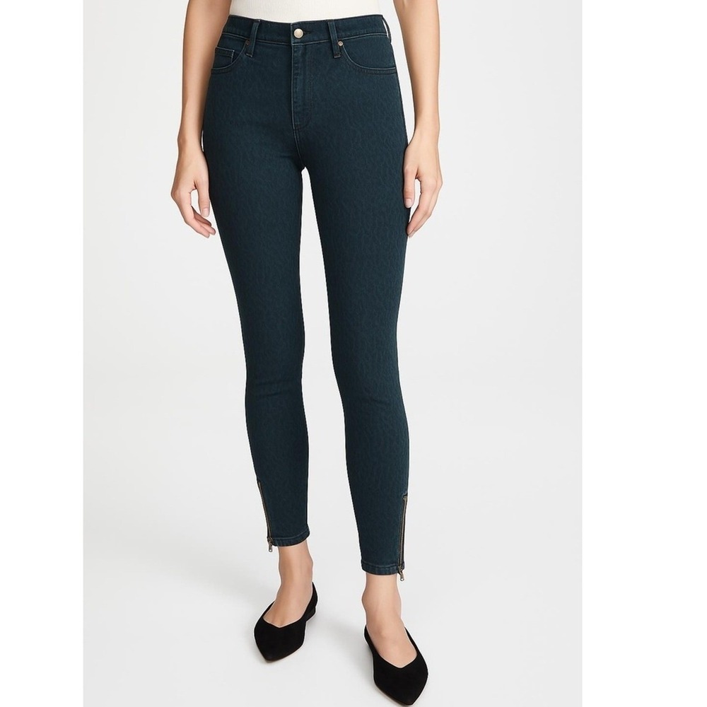 Pilcro And The Letterpress Jeans Womens 29 Skinny Fit 5 Pocket Zip Fly Ankle Zip